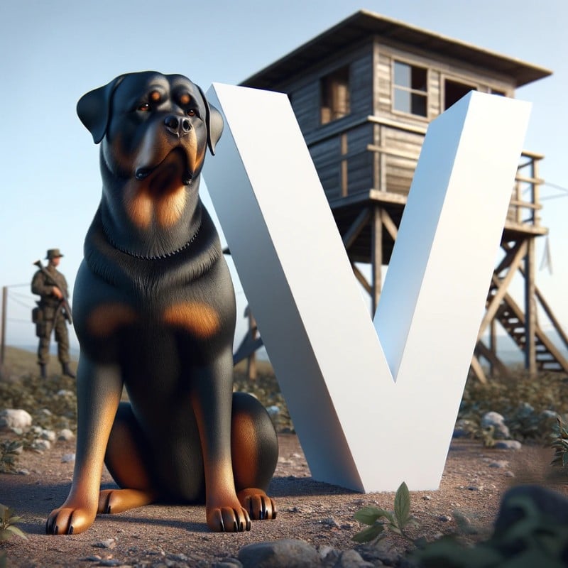 rottweiler names starting with letter V