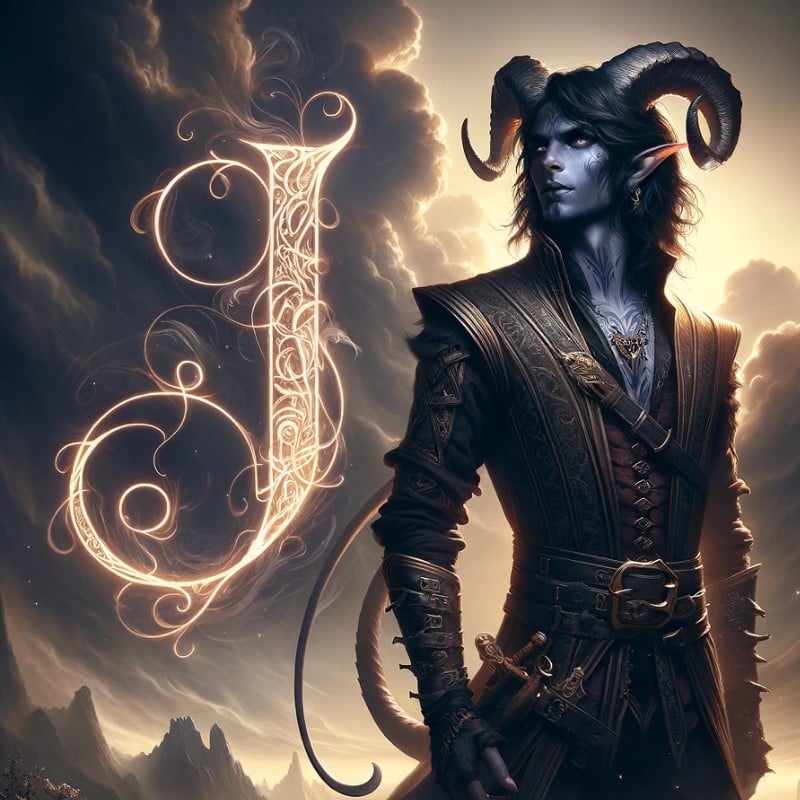 tiefling names starting with letter J