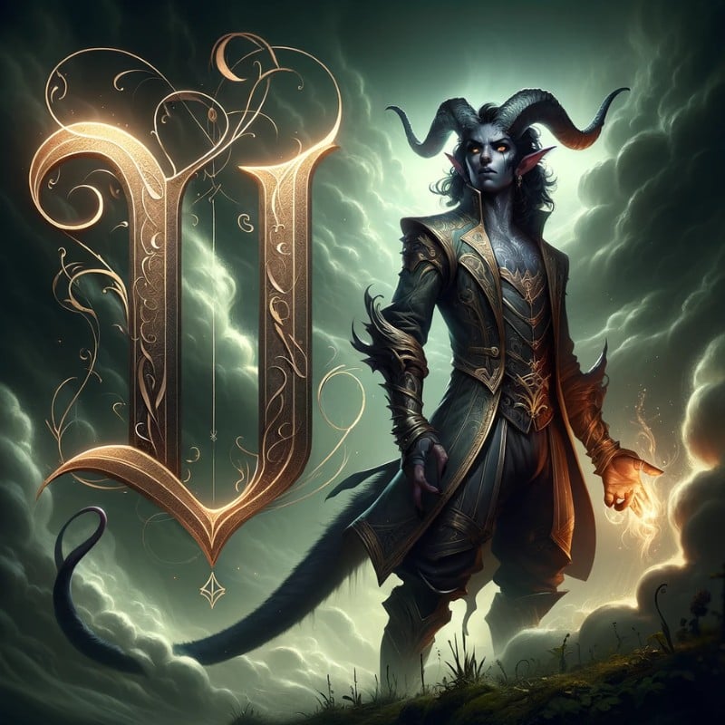 tiefling names starting with letter U