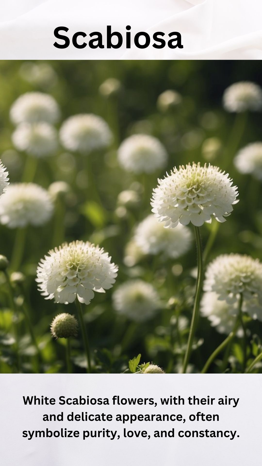 White Scabiosa