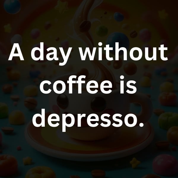 A day without coffee is depresso.