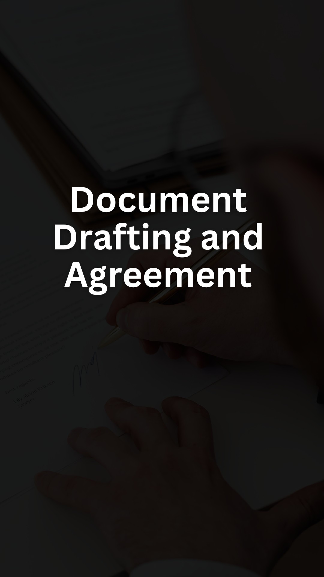 Document Drafting and Agreement