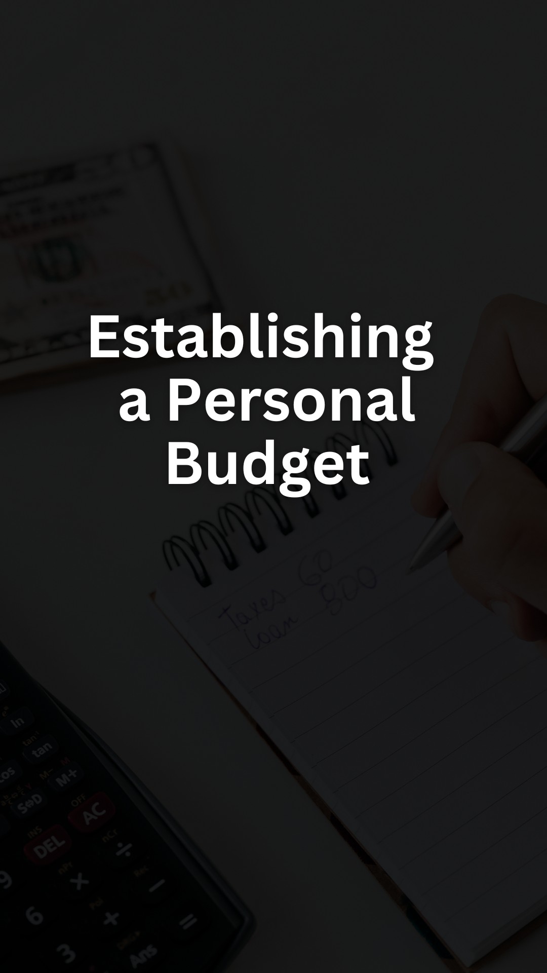 Establishing a Personal Budget