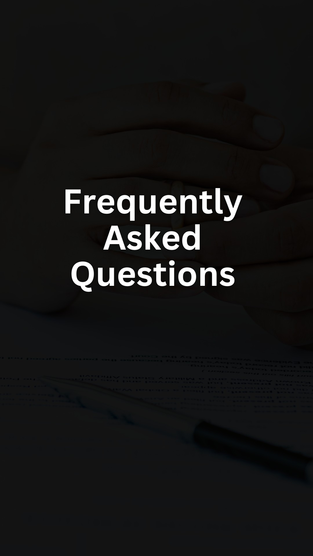 Frequently Asked Questions