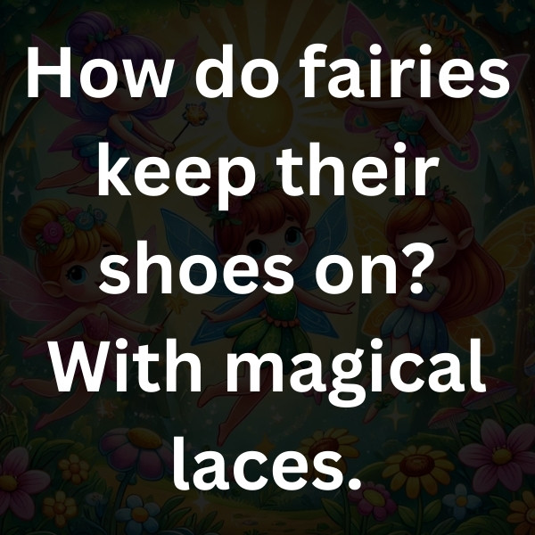 How do fairies keep their shoes on_ With magical laces