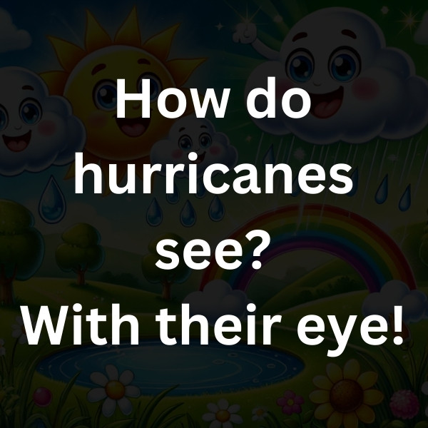 How do hurricanes see_ With their eye!