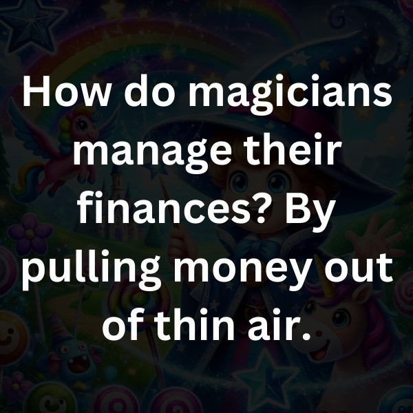 How do magicians manage their finances_ By pulling money out of thin air