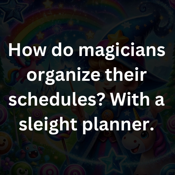 How do magicians organize their schedules_ With a sleight planner