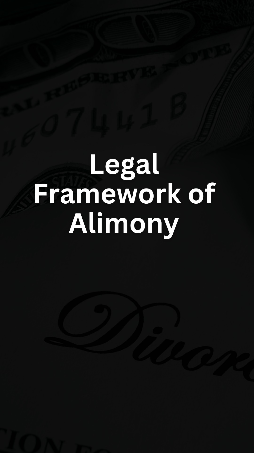 Legal Framework of Alimony