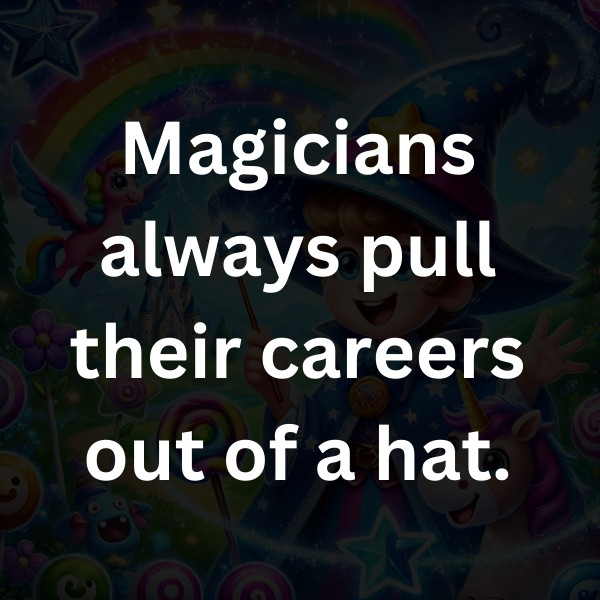 Magicians always pull their careers out of a hat