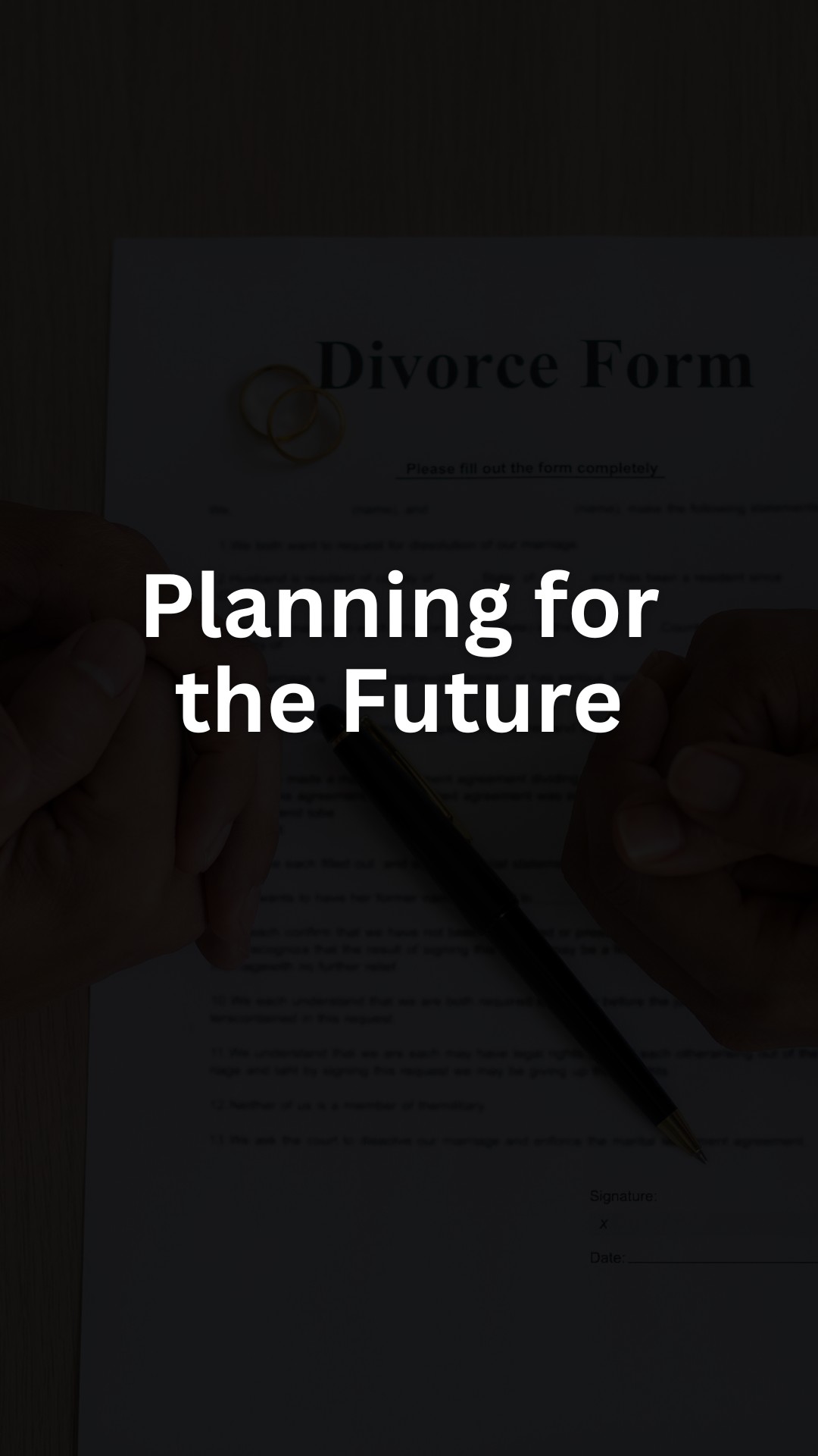 Planning for the Future