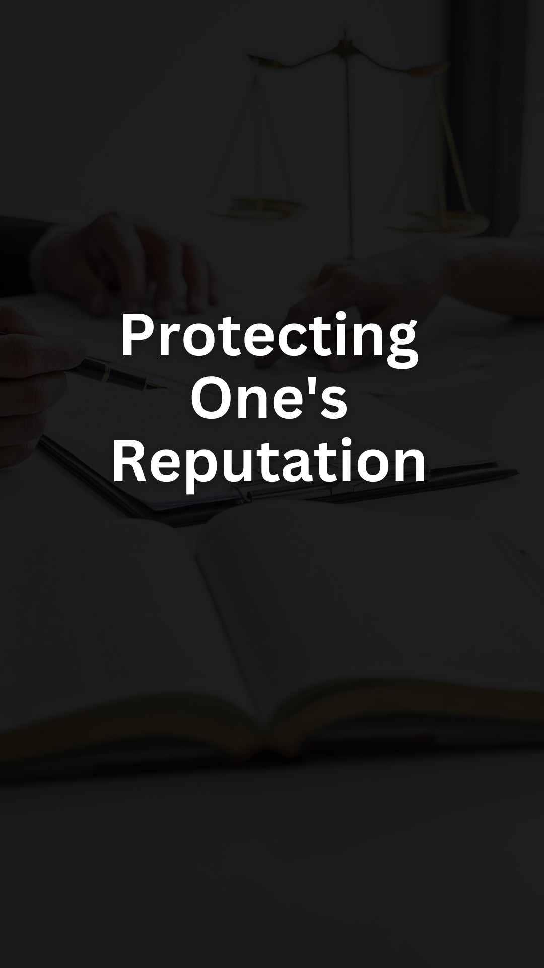 Protecting One's Reputation