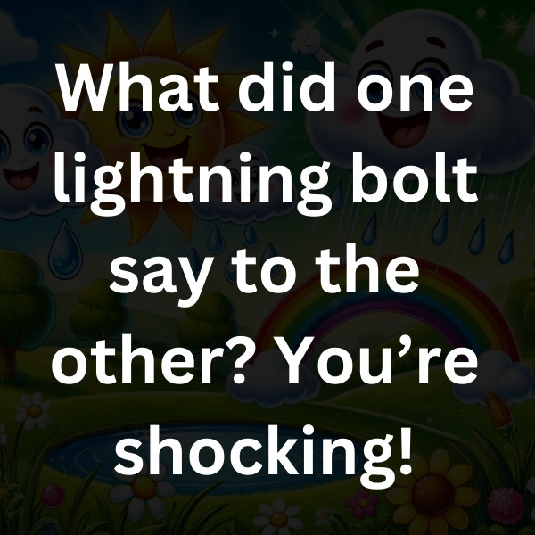 What did one lightning bolt say to the other_ You’re shocking!