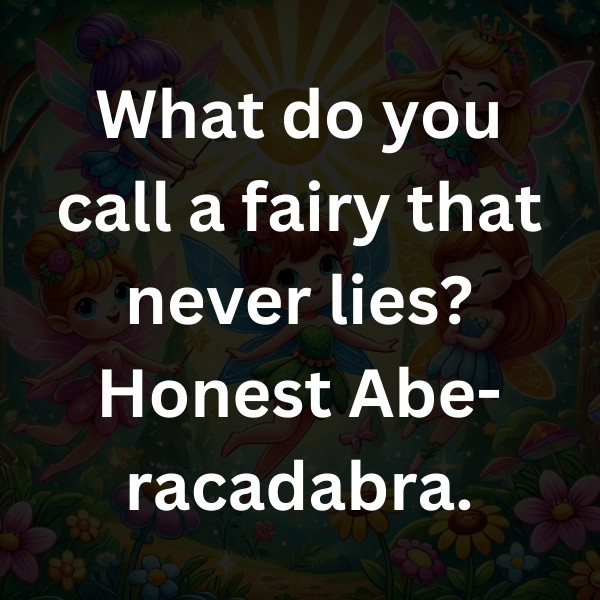 What do you call a fairy that never lies_ Honest Abe-racadabra