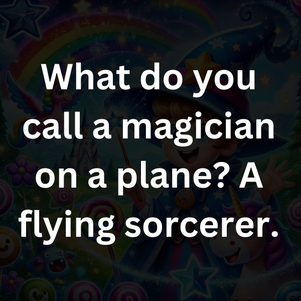 What do you call a magician on a plane_ A flying sorcerer