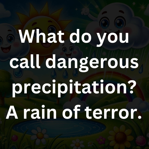 What do you call dangerous precipitation_ A rain of terror