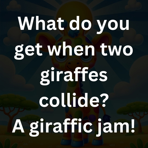 What do you get when two giraffes collide_ A giraffic jam!