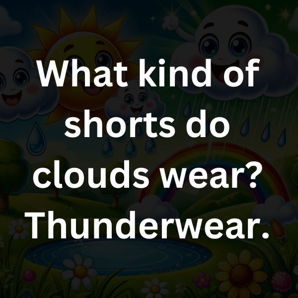 What kind of shorts do clouds wear_ Thunderwear