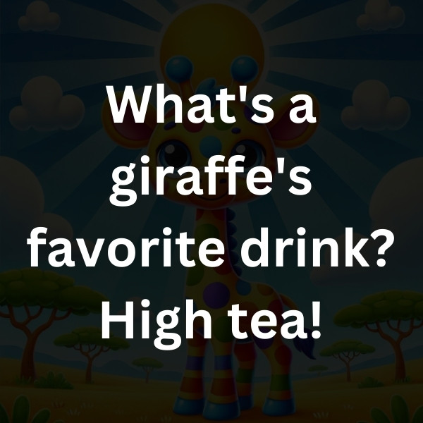 What's a giraffe's favorite drink_ High tea!