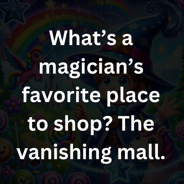 What’s a magician’s favorite place to shop_ The vanishing mall