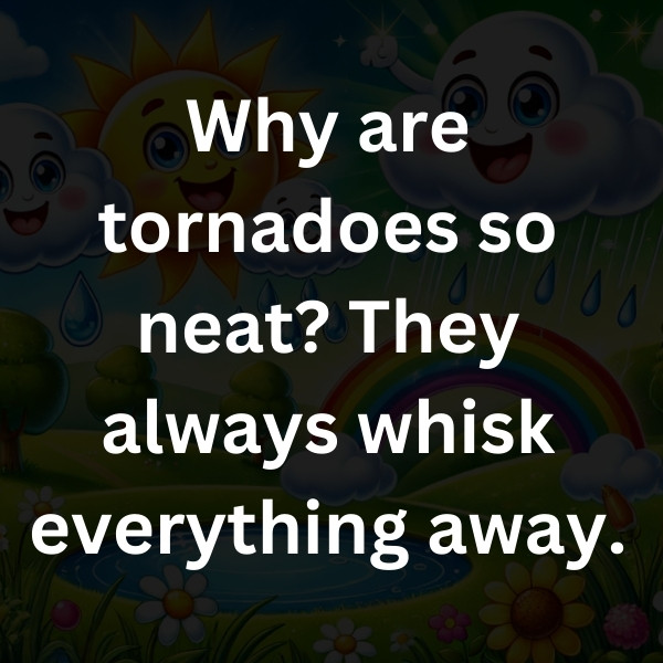 Why are tornadoes so neat_ They always whisk everything away