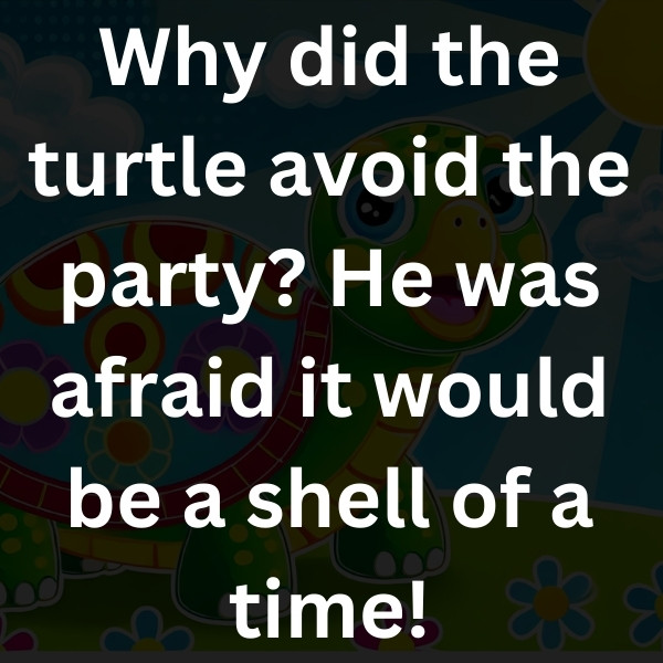 Why did the turtle avoid the party
