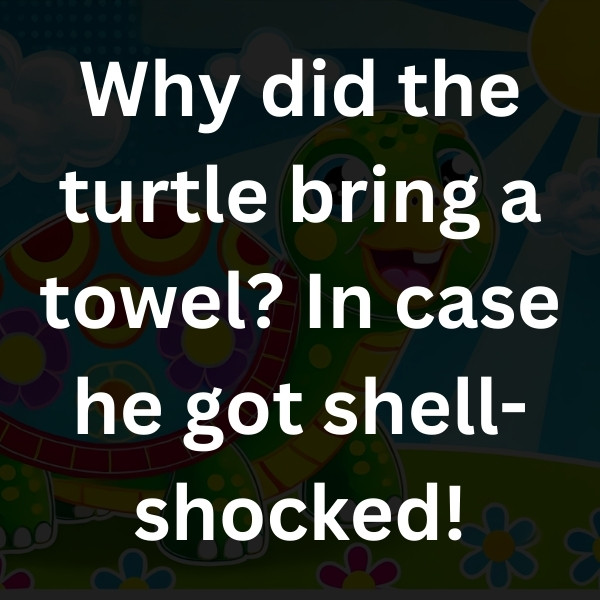 Why did the turtle bring a towel
