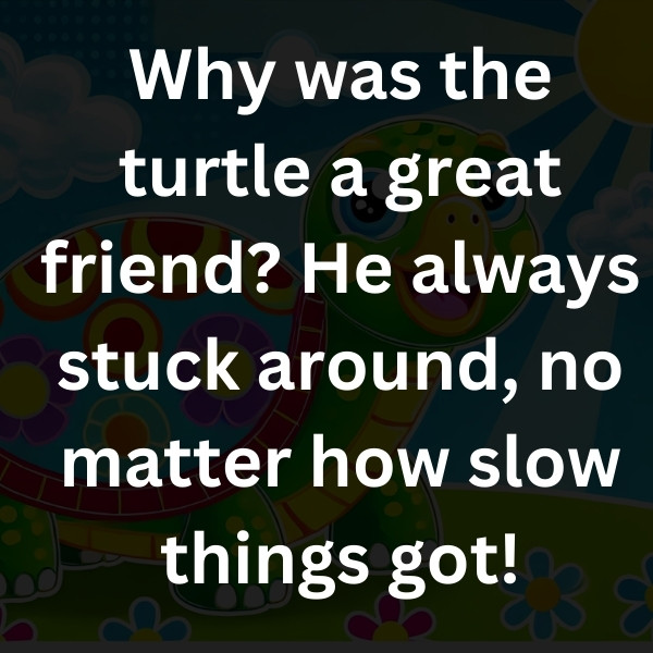 Why was the turtle a great friend