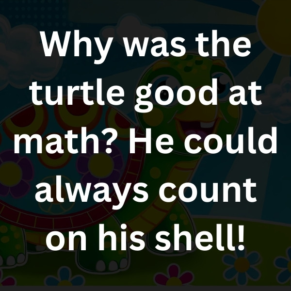 Why was the turtle good at math