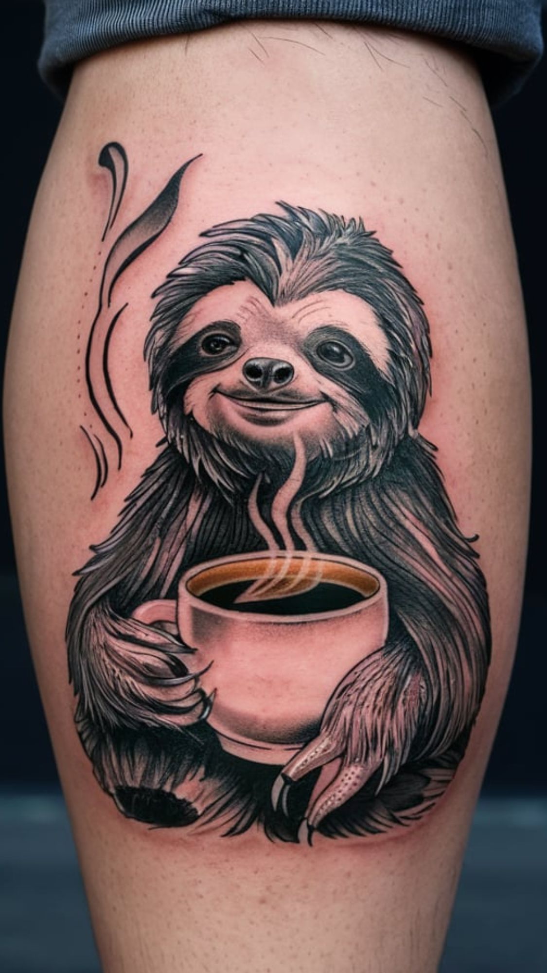 sloth tatttoo