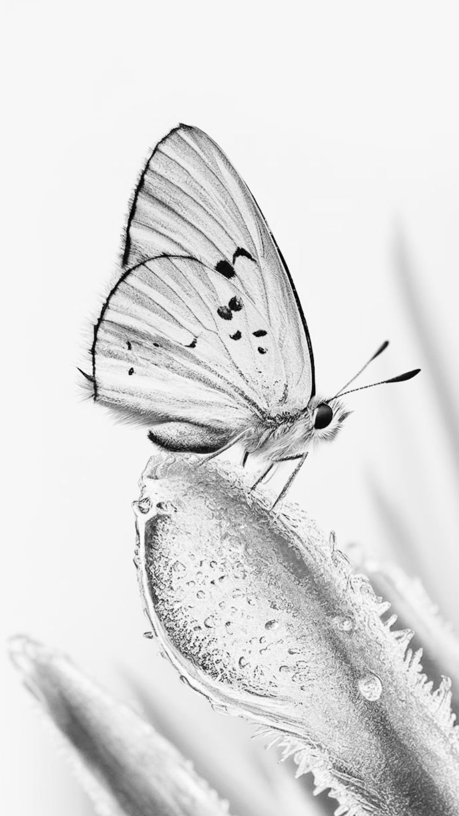 butterfly and frost