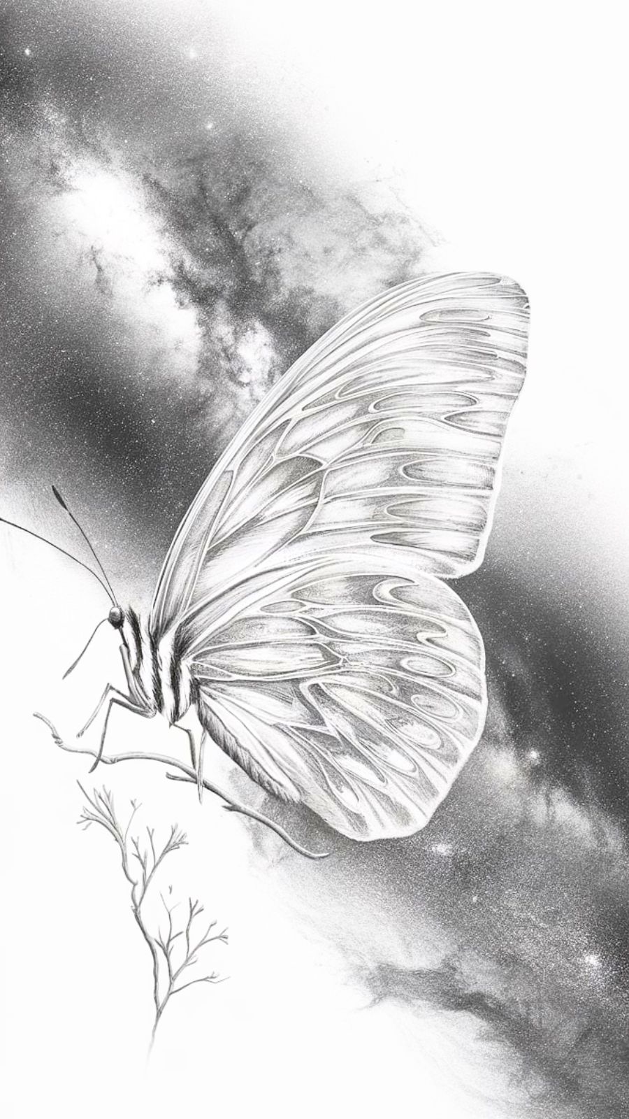 Butterfly and Milky Way
