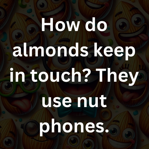 How do almonds keep in touch_ They use nut phones