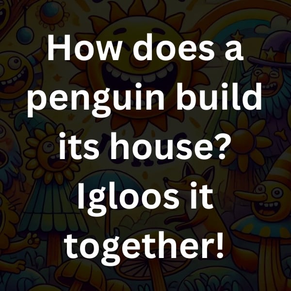How does a penguin build its house_ Igloos it together!
