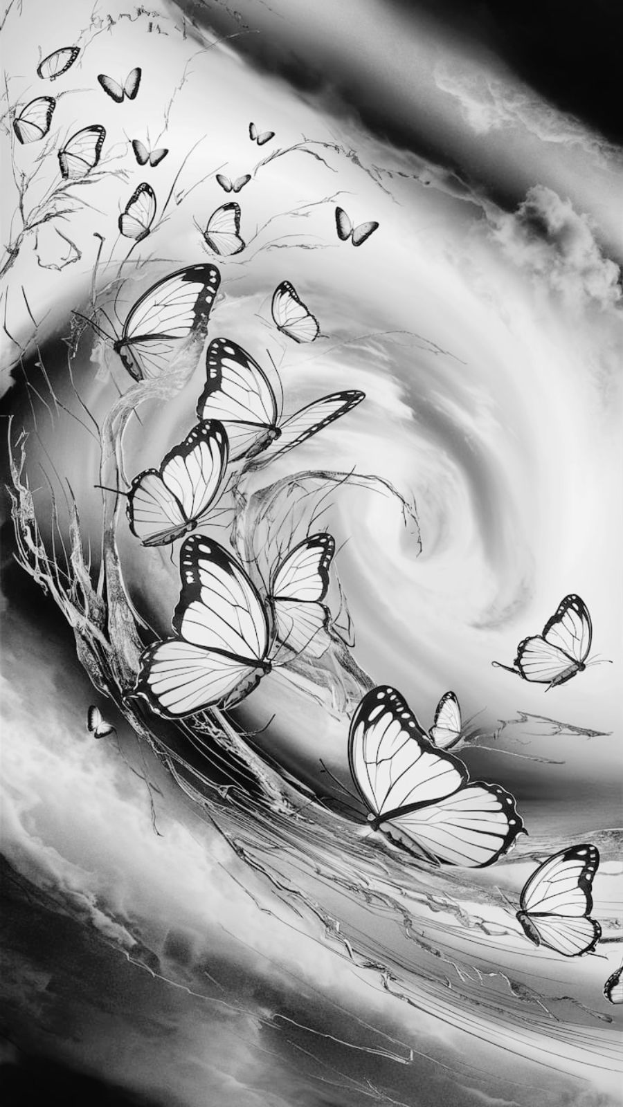 butterfly and hurricane