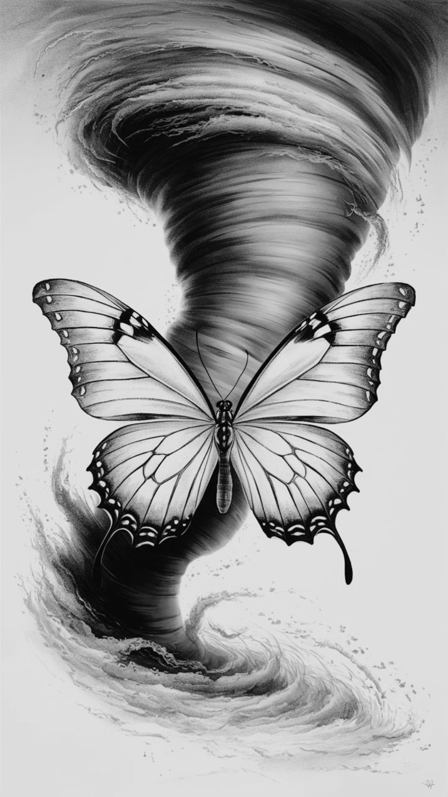 butterfly and hurricane