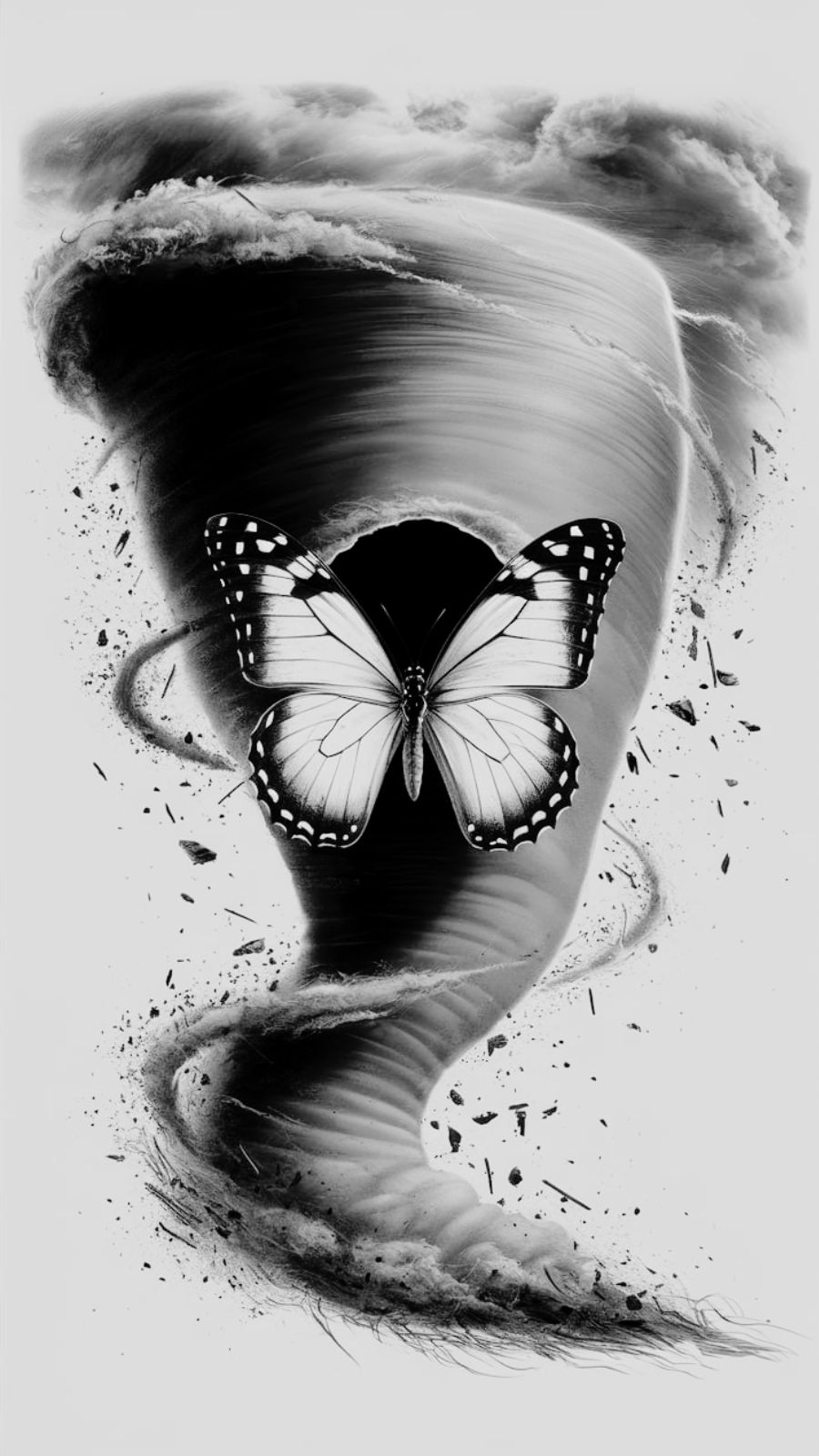 butterfly and hurricane