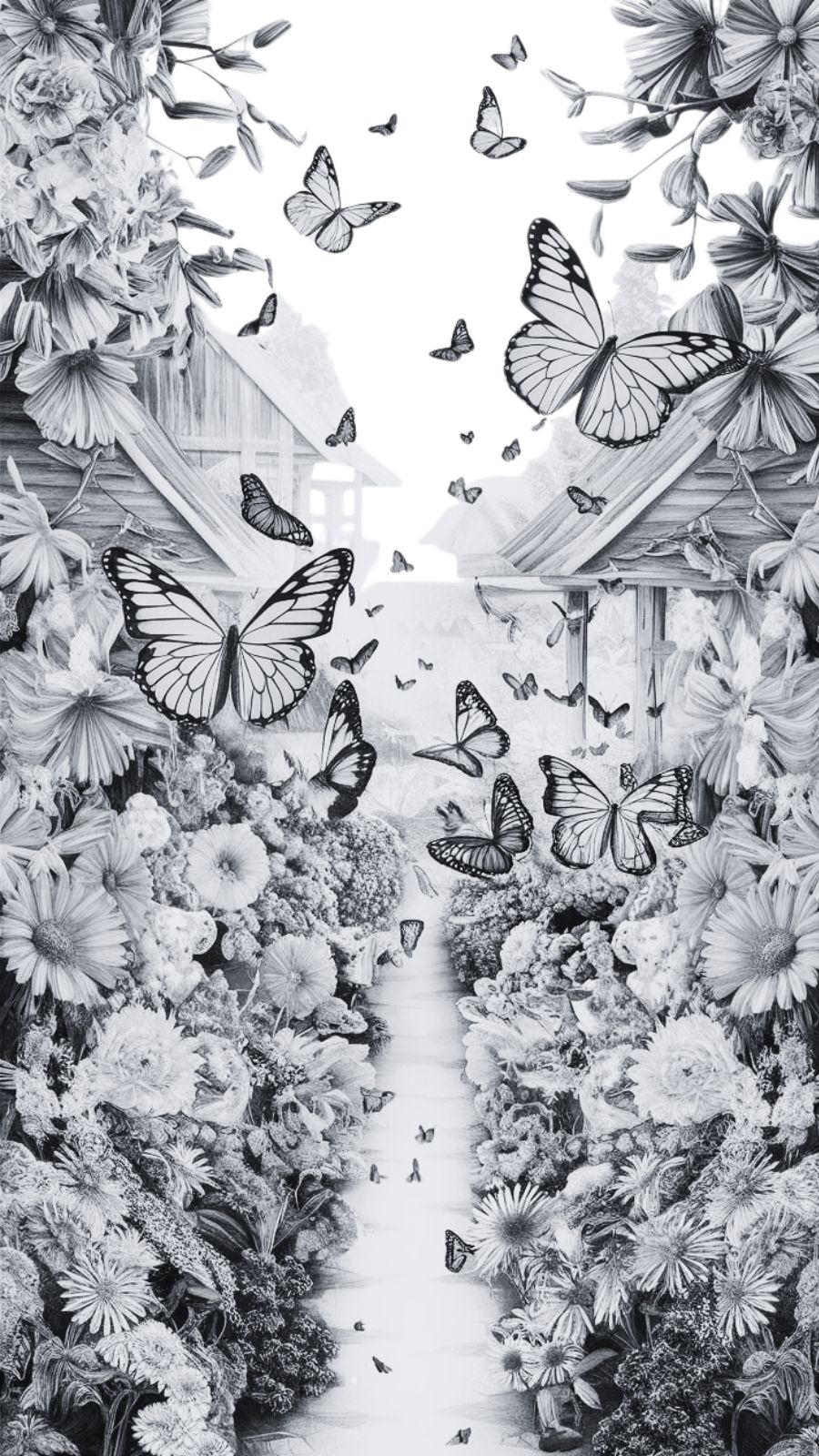 butterfly and market
