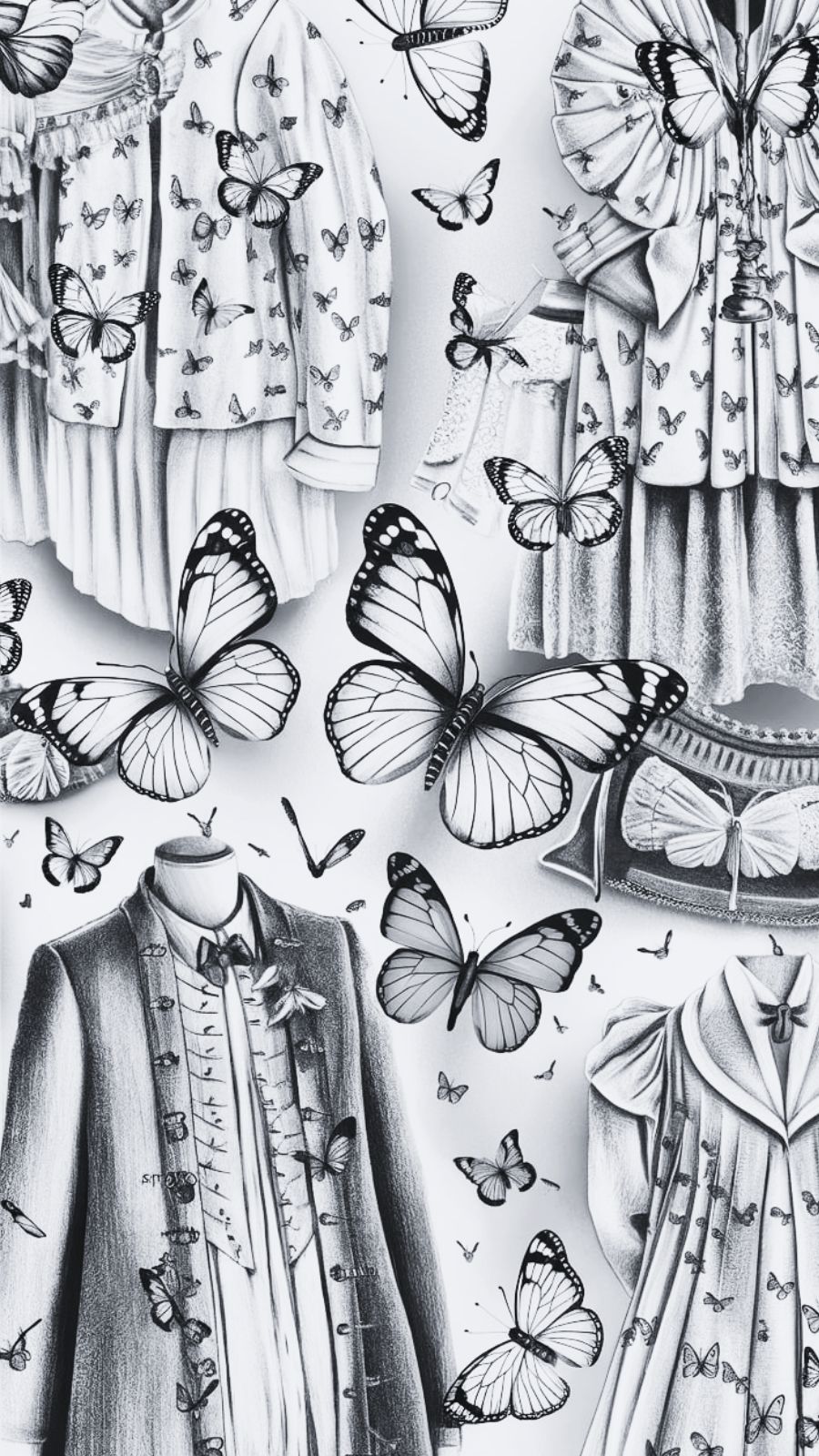 butterfly and market
