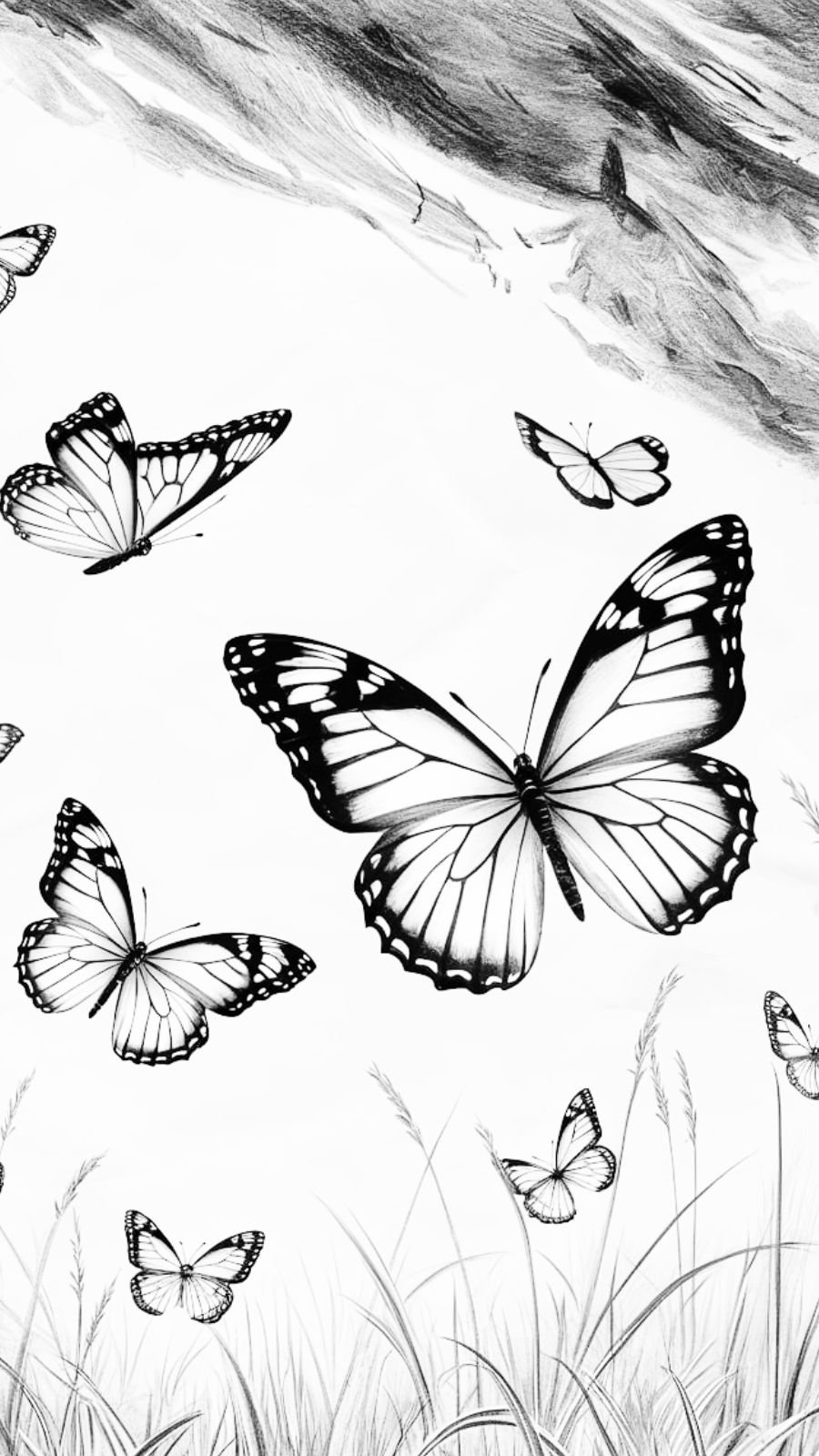 butterfly and thunderstorm
