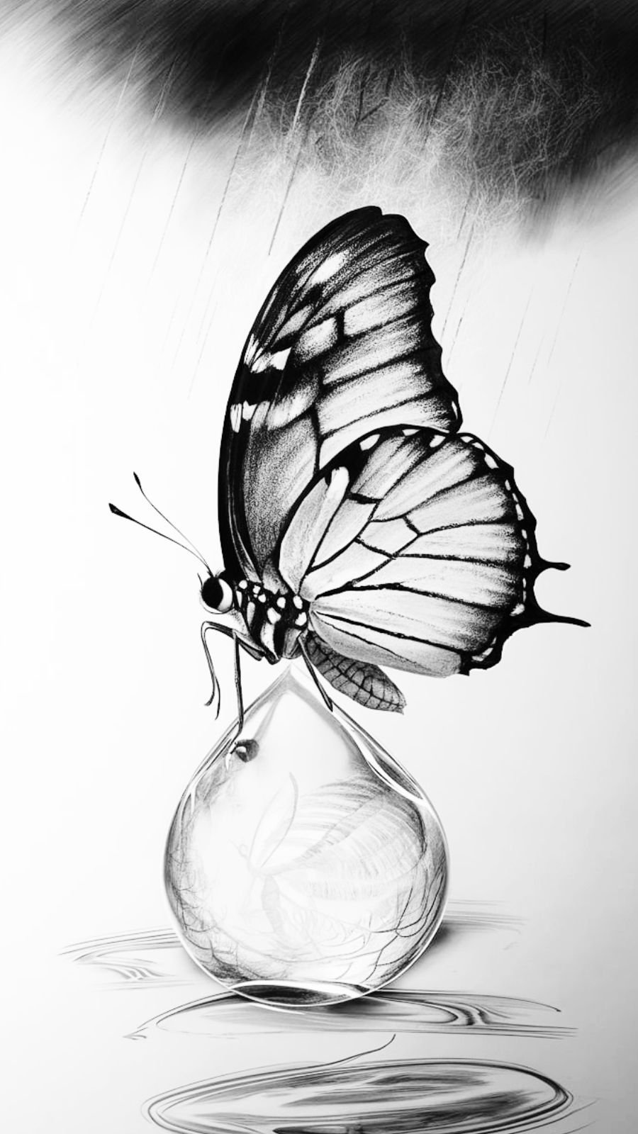 butterfly and thunderstorm