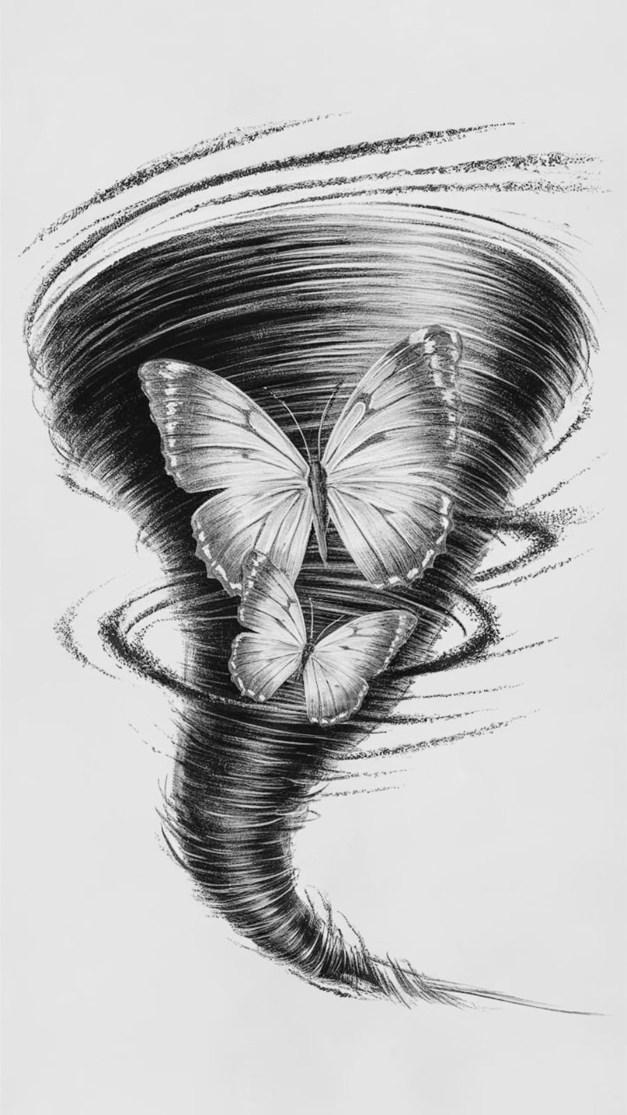 butterfly and tornado