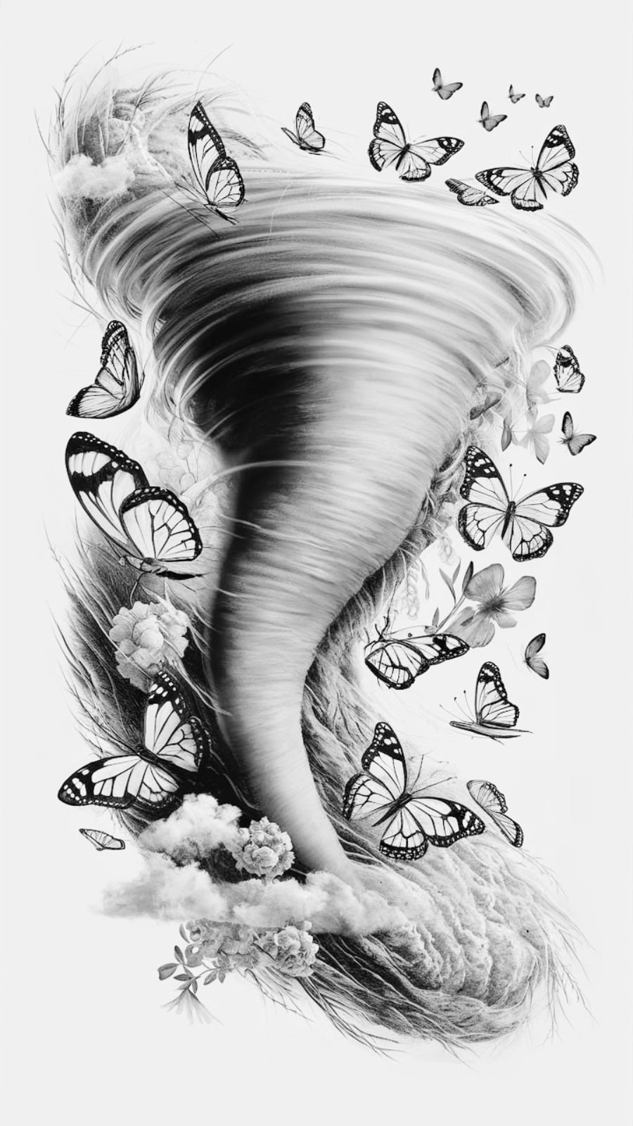butterfly and tornado