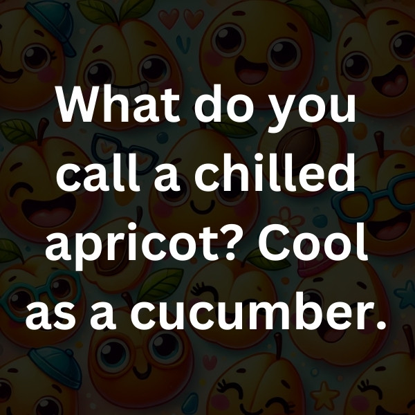 What do you call a chilled apricot_ Cool as a cucumber
