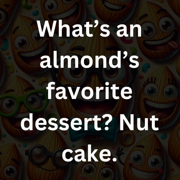 What’s an almond’s favorite dessert_ Nut cake
