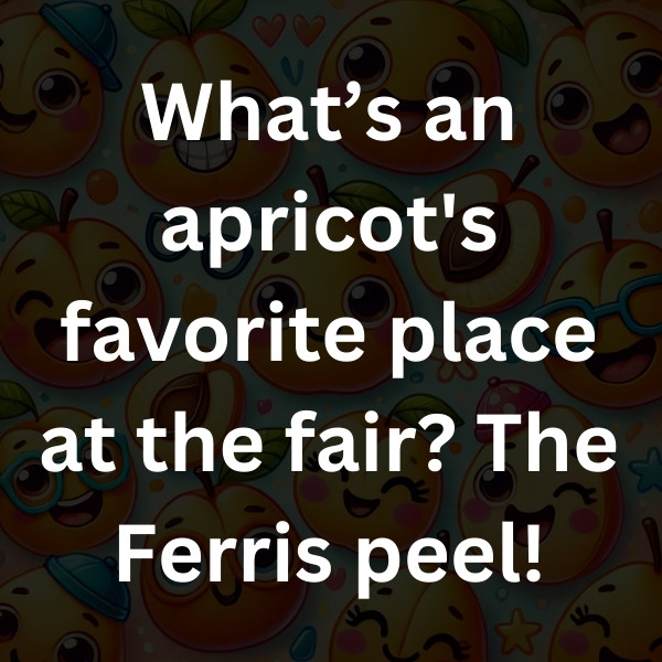 What’s an apricot's favorite place at the fair_ The Ferris peel!