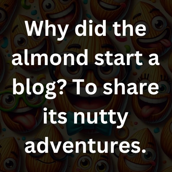 Why did the almond start a blog_ To share its nutty adventures