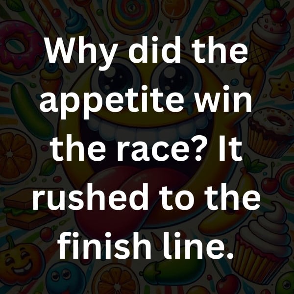 Why did the appetite win the race_ It rushed to the finish line