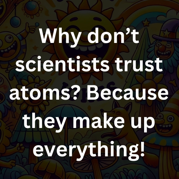 Why don’t scientists trust atoms_ Because they make up everything!