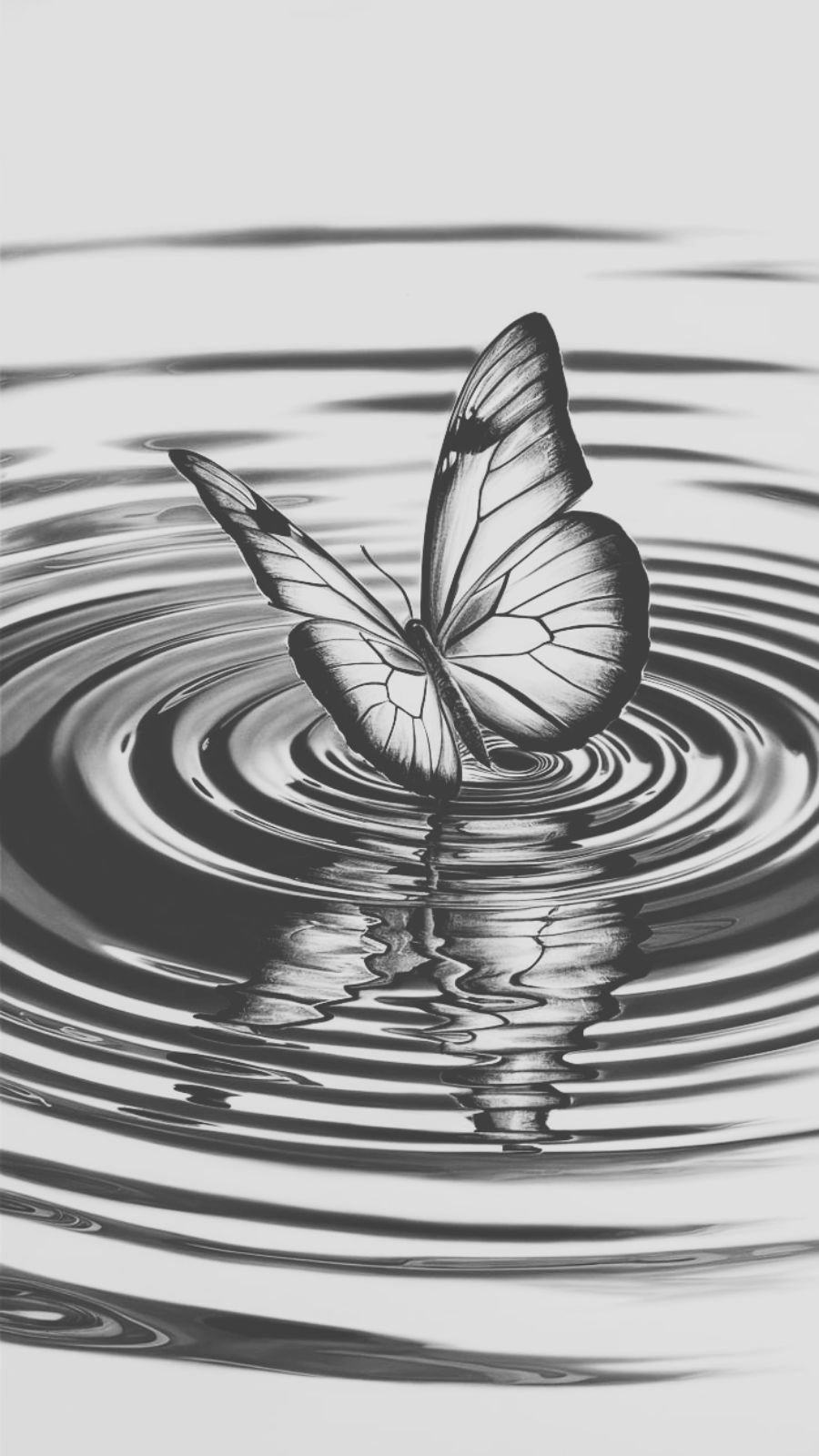 butterfly and sunrise